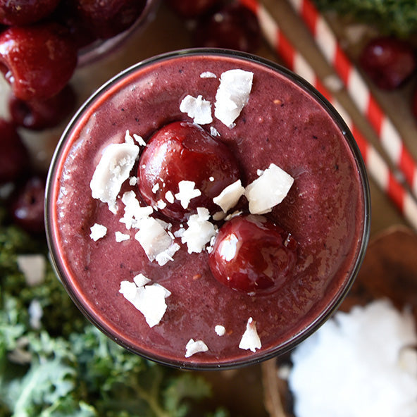 Acai Smoothie Recipe - Cherry, Kale &amp; Coconut | Sambazon