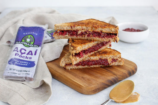 Toasted PB&J Açaí Chia Jam Sandwich 