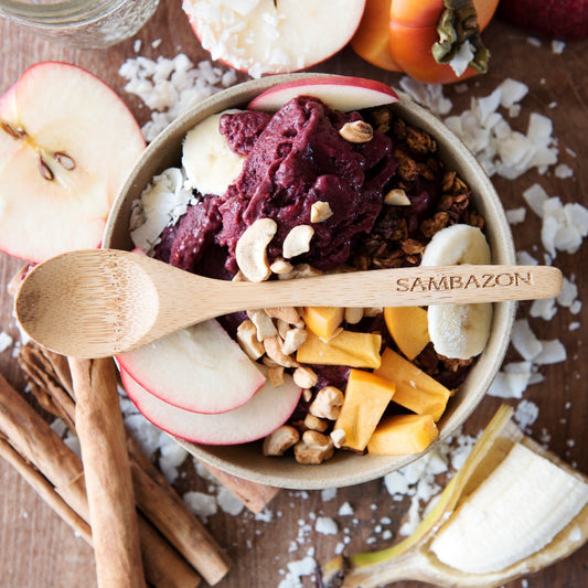 Apple Pie Açaí Bowl Recipe with Apple Sauce & Juice